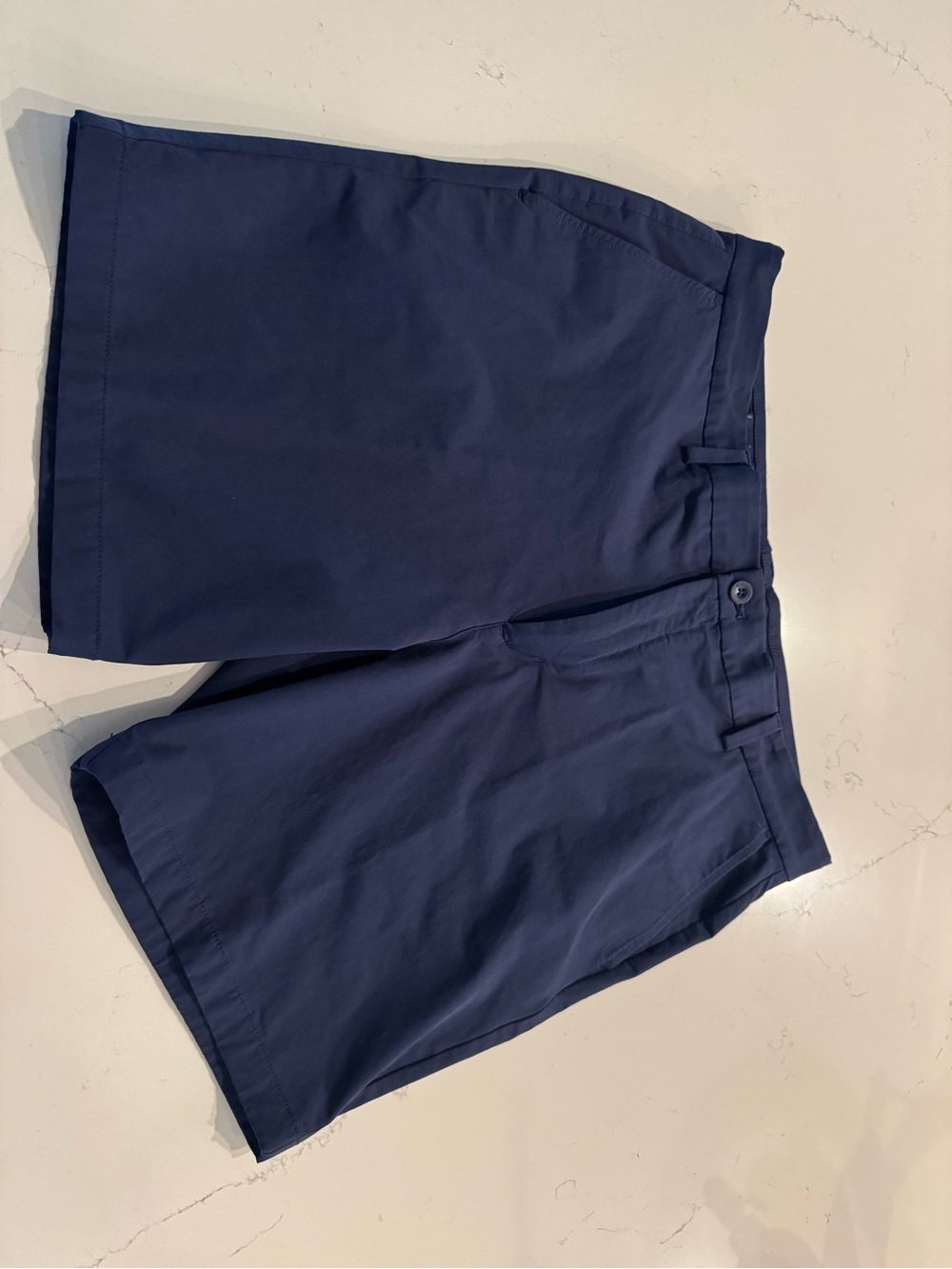 Vineyard Vines Navy Flat-Front Performance Shorts